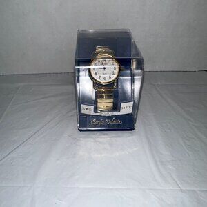 Sergio Valente Quartz Gold-Tone Watch In Display Case
